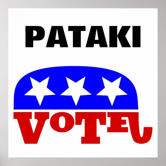 Stemming : George Pataki Republikein Elephant Poster (Voorkant)