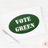 STEMMING GROEN OVALE STICKER (Envelop)