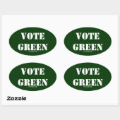 STEMMING GROEN OVALE STICKER (Vel)