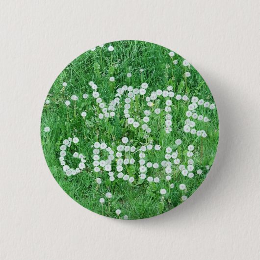 Stemming: groen ronde button 5,7 cm (Voorkant)