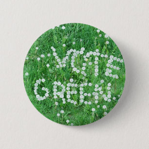 Stemming: groen ronde button 5,7 cm