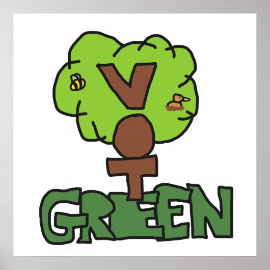 Stemming: groene fractie poster (Voorkant)