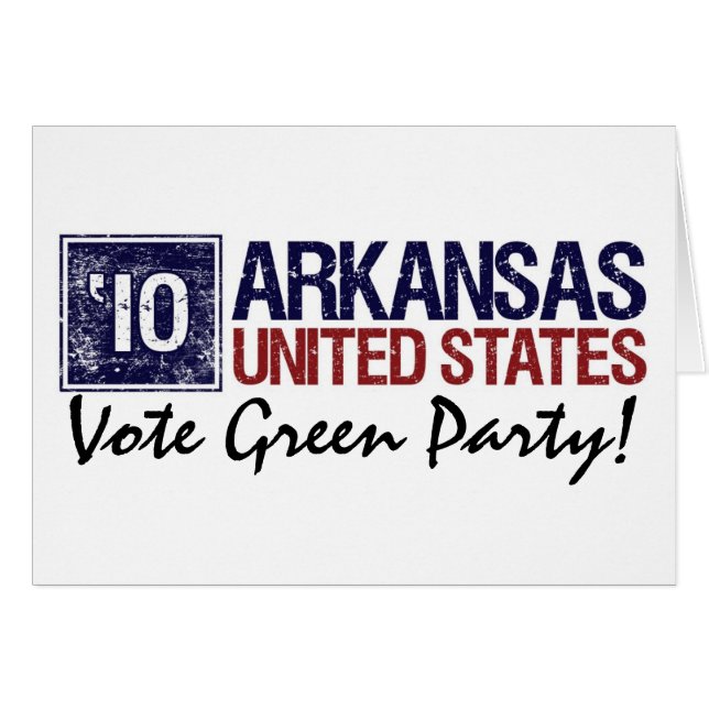 Stemming groene partij in 2010 -  Arkansas (Voorkant Horizontaal)