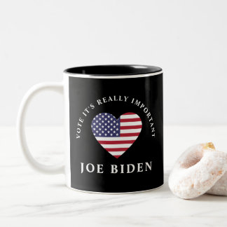 STEMMING Het is echt belangrijk | Verkiezing Biden Tweekleurige Koffiemok