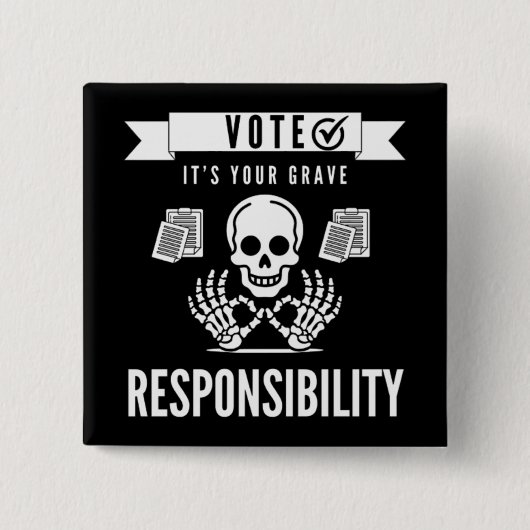 Stemming: het is je Button voor zware verantwoorde (Voorkant)