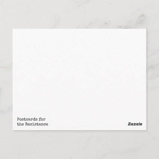 STEMMING! Het is jouw superkrachtprotestBriefkaart Briefkaart (Achterkant)