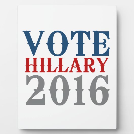 STEMMING HILLARY CLINTON 2016 .png Fotoplaat (Voorkant)