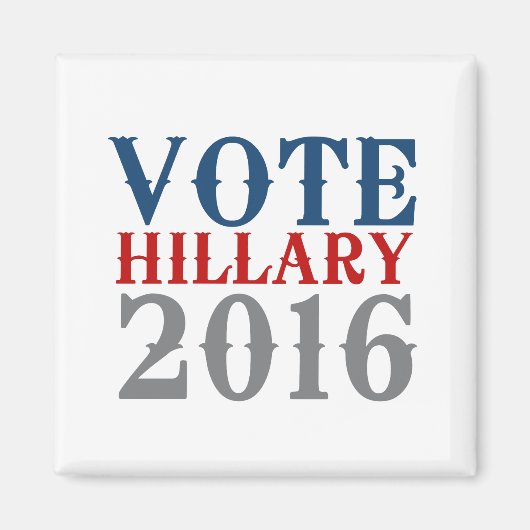 STEMMING HILLARY CLINTON 2016 .png Magneet (Voorkant)