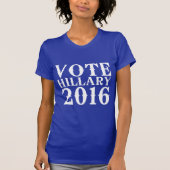 STEMMING HILLARY CLINTON 2016  T-SHIRT (Voorkant)