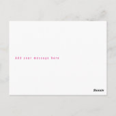 Stemming Homecoming Koningin Roze Magazine Stijl H Briefkaart (Achterkant)