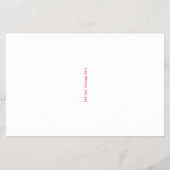 Stemming Homecoming Koningin Roze Magazine Stijl H Flyer (Achterkant)