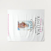 Stemming Homecoming Queen Pink HOCO Foto Achtergro Wandkleed (Voorkant (horizontaal))