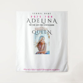 Stemming Homecoming Queen Pink HOCO Foto Achtergro Wandkleed