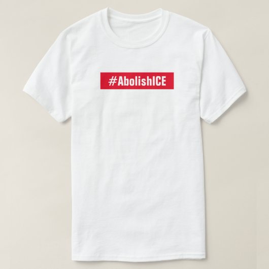 Stemming ICE-test in november afschaffen T-shirt (Design voorkant)