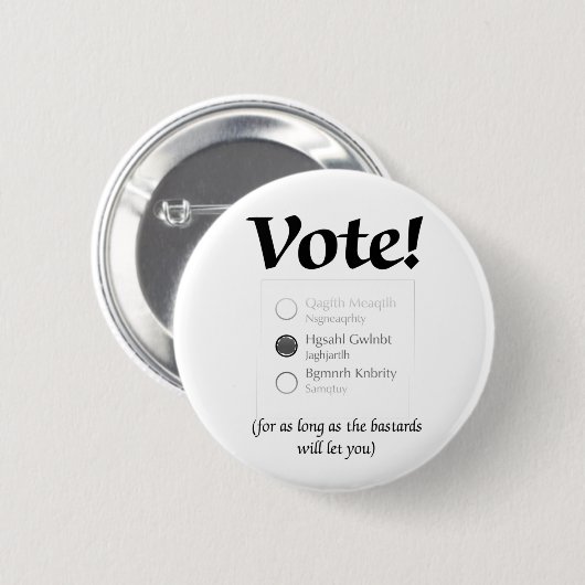 Stemming II Ronde Button 5,7 Cm (Voorkant /achterkant)