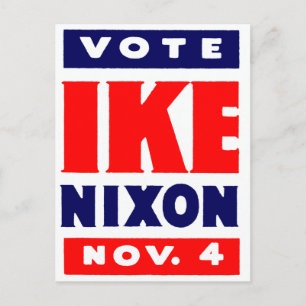 Stemming Ike, Nixon in 1952 Briefkaart
