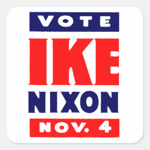 Stemming Ike, Nixon in 1952 Vierkante Sticker