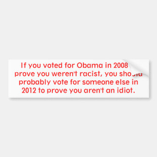Stemming in 2012 bumpersticker