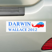 Stemming in 2012: Darwin & Wallace Bumpersticker (Op auto)