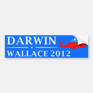 Stemming in 2012: Darwin & Wallace Bumpersticker