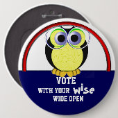 Stemming in 2016 ronde button 6,0 cm (Voorkant /achterkant)