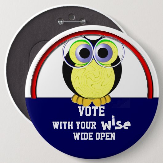 Stemming in 2016 ronde button 6,0 cm (Voorkant /achterkant)