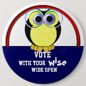 Stemming in 2016 ronde button 6,0 cm (Voorkant)