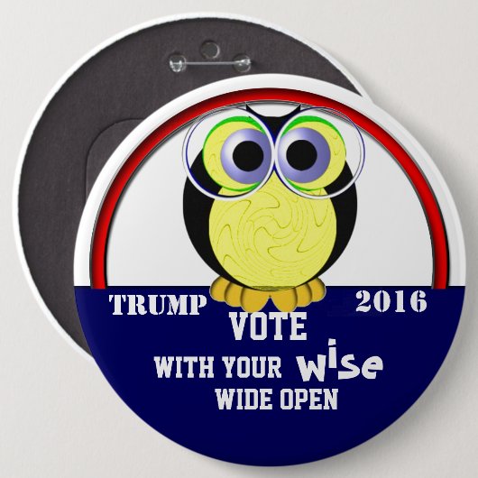 Stemming in 2016 ronde button 6,0 cm (Voorkant /achterkant)