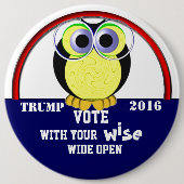 Stemming in 2016 ronde button 6,0 cm (Voorkant)