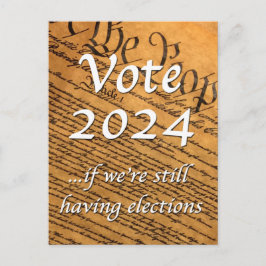 Stemming in 2024 als er nog verkiezingen zijn briefkaart