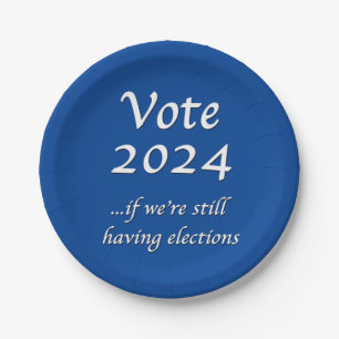 Stemming in 2024 als we nog steeds een verkiezings papieren bordje