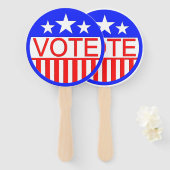 Stemming in Amerika Handwaaier (Voorkant en achterkant)