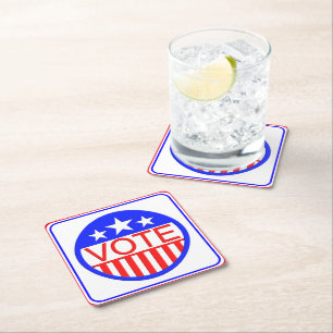 Stemming in Amerika Kartonnen Onderzetters