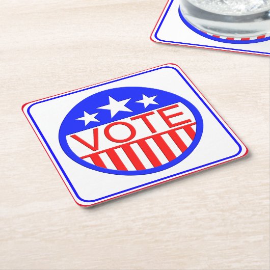 Stemming in Amerika Kartonnen Onderzetters (Schuin)