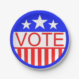 Stemming in Amerika Papieren Bordje
