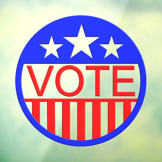 Stemming in Amerika Raamsticker (Vel 3)