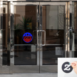 Stemming in Amerika Raamsticker