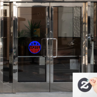 Stemming in Amerika Raamsticker