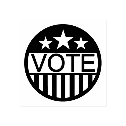 Stemming in Amerika Rubberstempel (Afrduk)