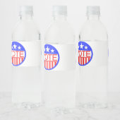 Stemming in Amerika Waterfles Etiket (Flessen)