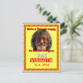 Stemming in bezoek voor President in 2016 Briefkaart (Staand voorkant)