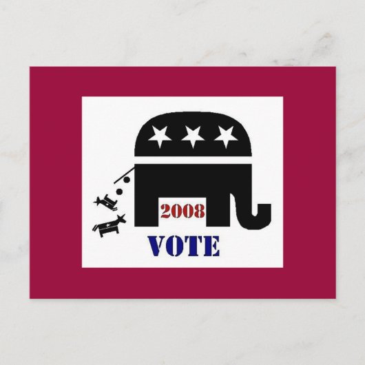 STEMMING IN BRIEFKAART 2008 (Voorkant)