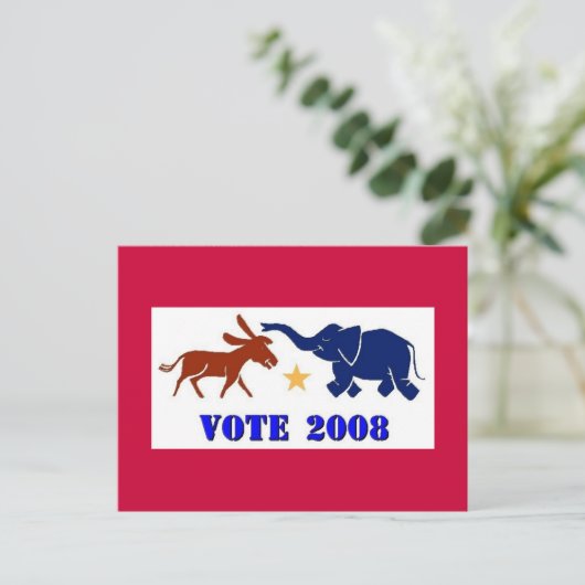 STEMMING IN BRIEFKAART DEMOCRATISCHE REPUBLIEK 200 (Staand voorkant)