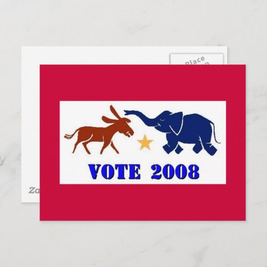 STEMMING IN BRIEFKAART DEMOCRATISCHE REPUBLIEK 200 (Voorkant / Achterkant)