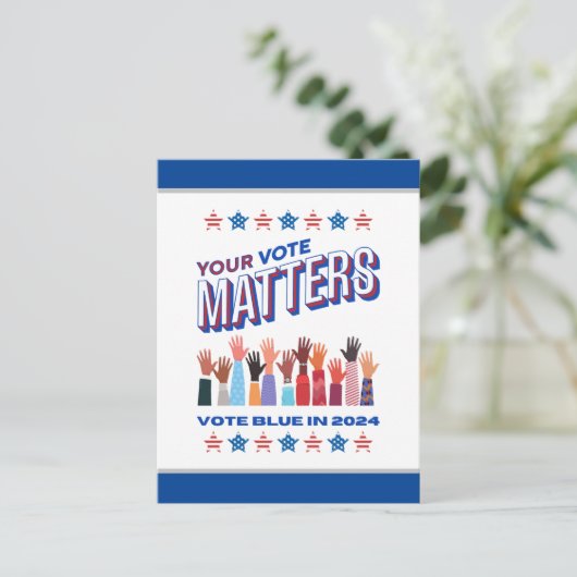 Stemming in commissie: 20-24 briefkaart (Staand voorkant)