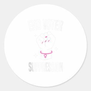 Stemming in commissie 22-2 ronde sticker
