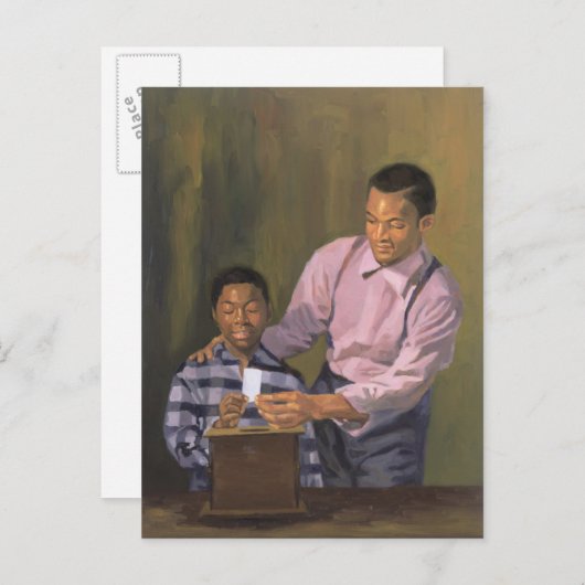 Stemming in commissie: met algemene stemmen aangen briefkaart (Voorkant / Achterkant)