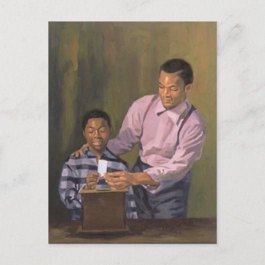 Stemming in commissie: met algemene stemmen aangen briefkaart (Voorkant)