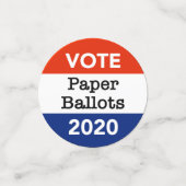 Stemming in commissie: met algemene stemmen aangen confetti (Kleine voorkant)