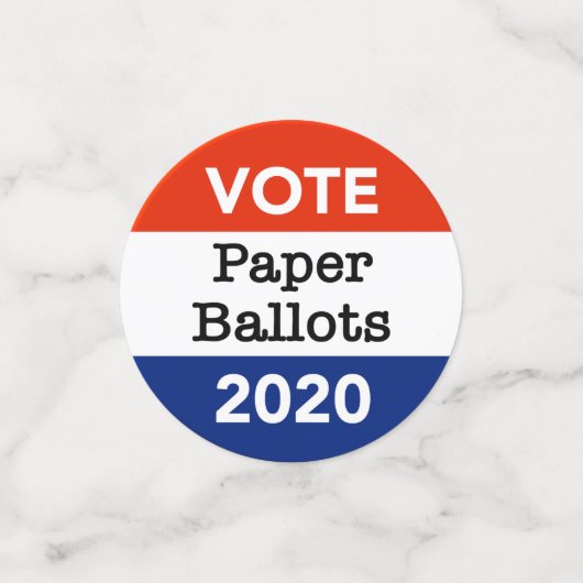 Stemming in commissie: met algemene stemmen aangen confetti (Kleine voorkant)